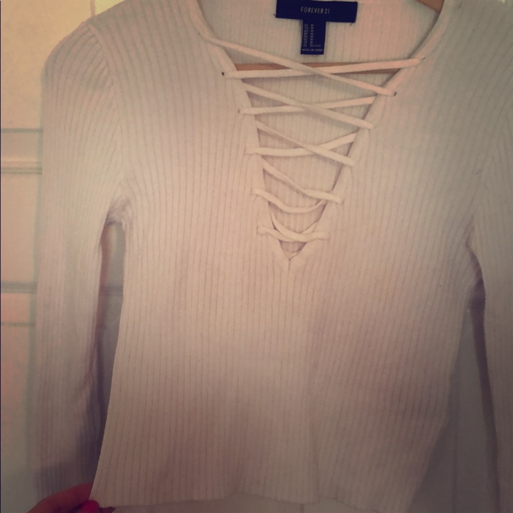 Sweater crop top